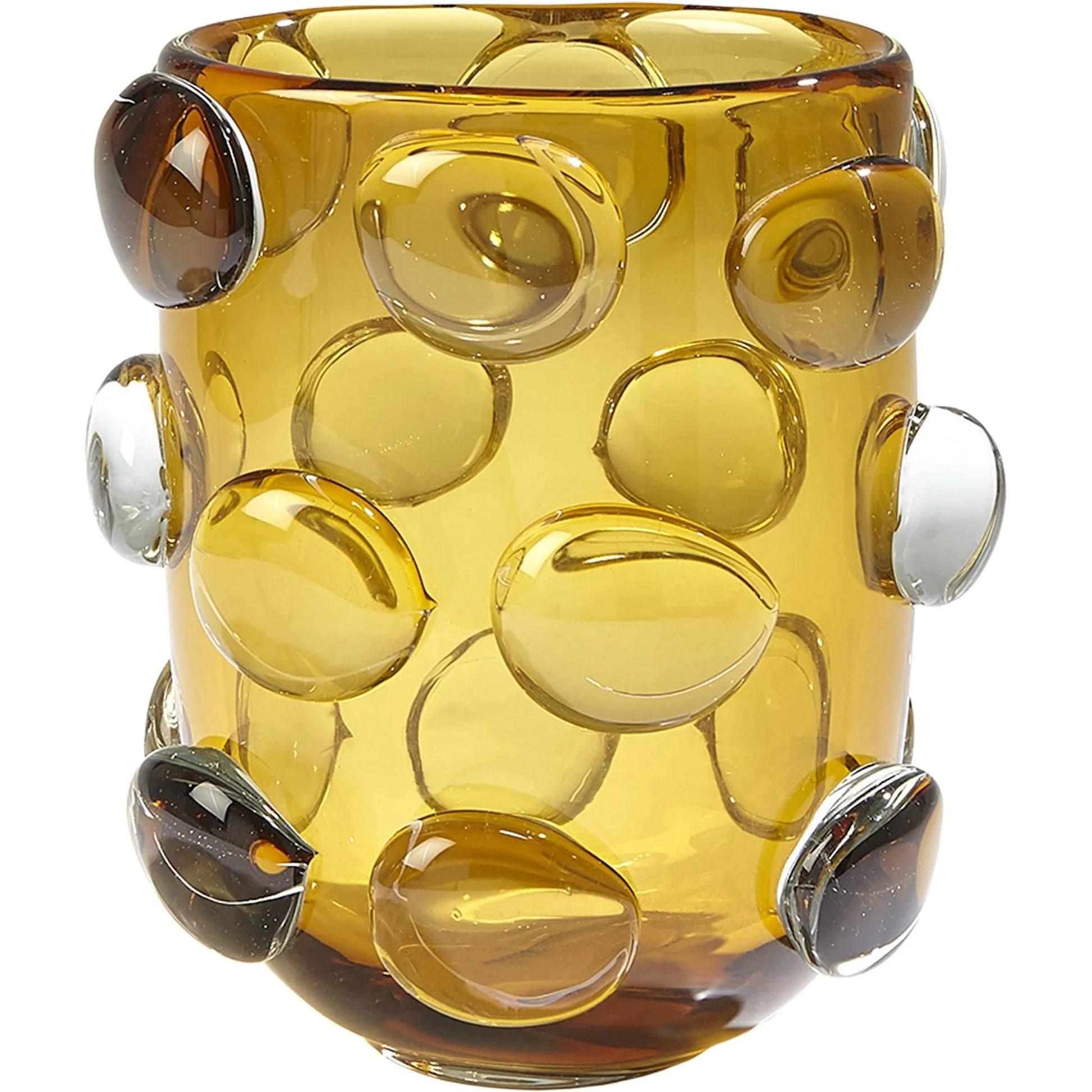Rondelle Vase by Global Views. Made from art glass in a modern style.