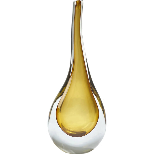 Stretched Neck Vase by Global Views. Made from art glass in a modern style.