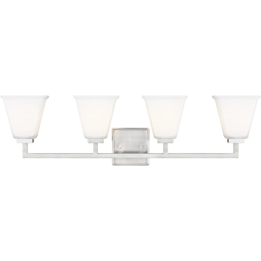 Ellis Harper Four Light Wall / Bath by Visual Comfort & Co. in brushed nickel. Made from steel in a unique style.