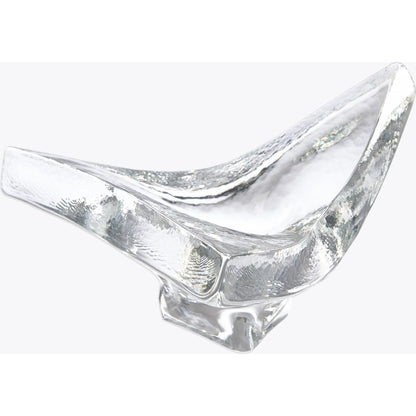 Triangle Slab Bowl by Global Views in natural. Made from glass in a unique style.