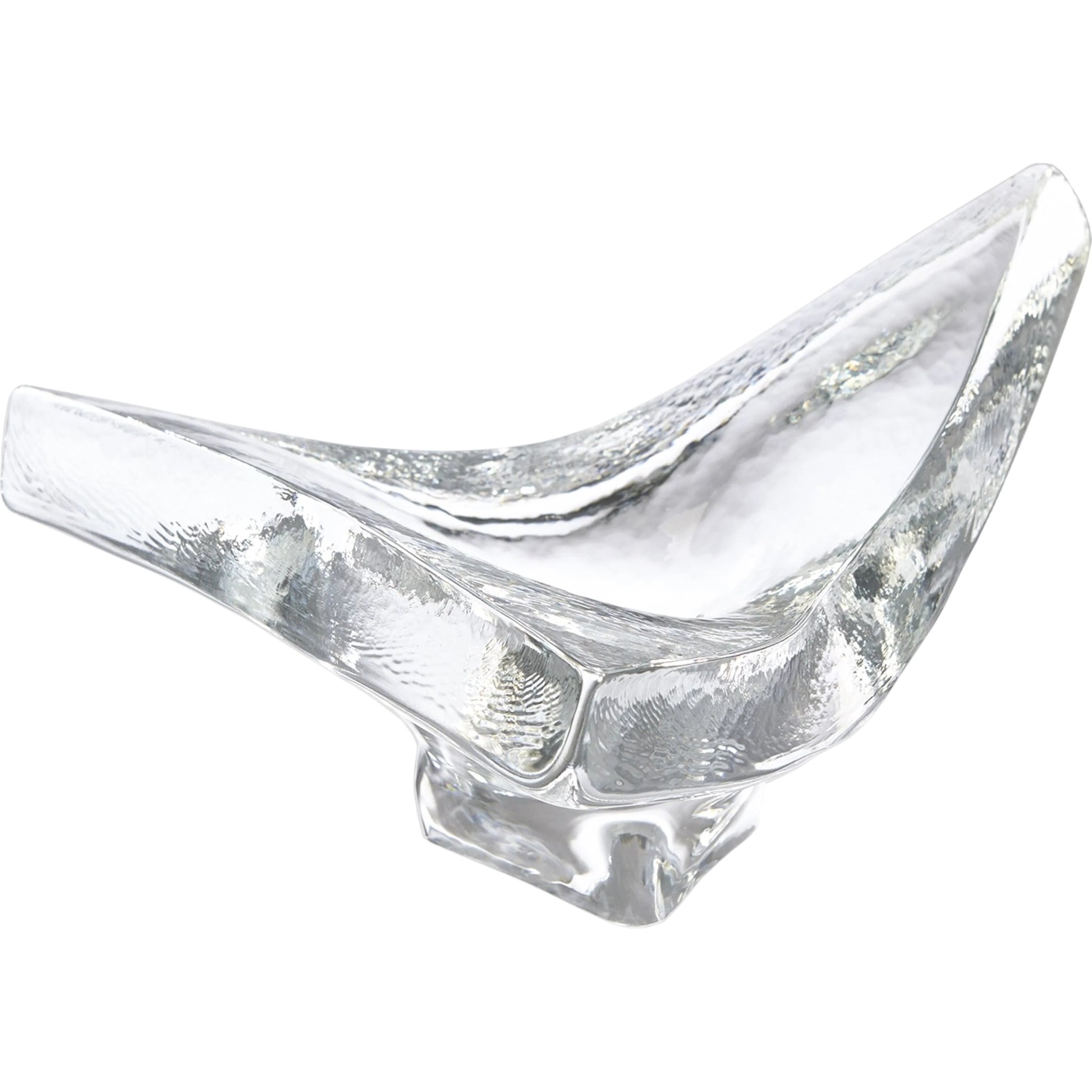 Triangle Slab Bowl by Global Views in natural. Made from glass in a eclectic & global style.