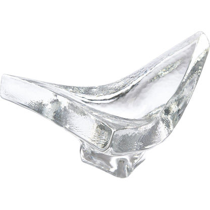 Triangle Slab Bowl by Global Views in natural. Made from glass in a eclectic & global style.
