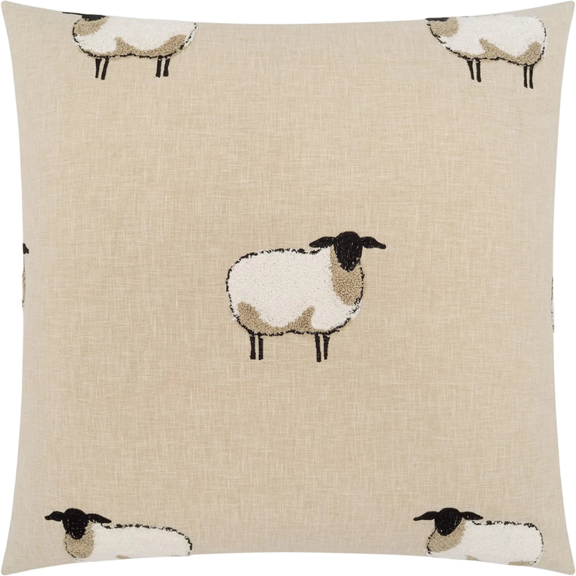 Little Boo Pillow by DV Kap Home in tan. Made from polyester 52%, cotton 48% in a unique style.