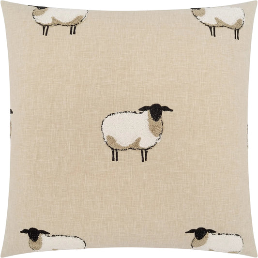 Little Boo Pillow by DV Kap Home in tan. Made from polyester 52%, cotton 48% in a unique style.