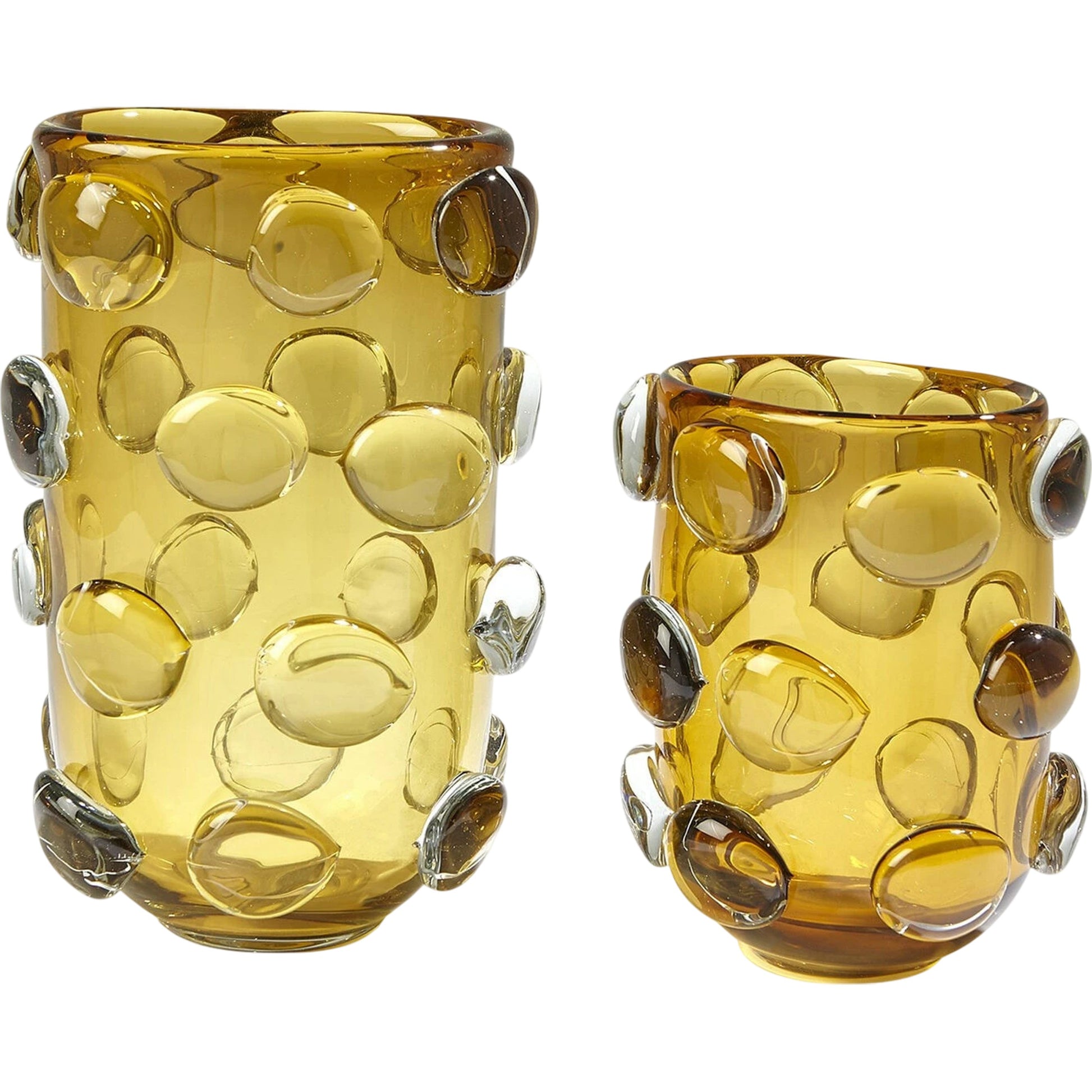 Rondelle Vase by Global Views. Made from art glass in a modern style.