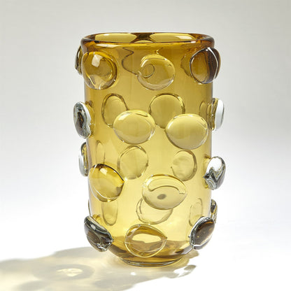 Rondelle Vase by Global Views. Made from art glass in a modern style.