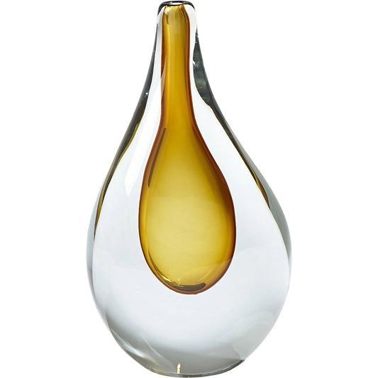 Stretched Neck Vase by Global Views. Made from art glass in a modern style.