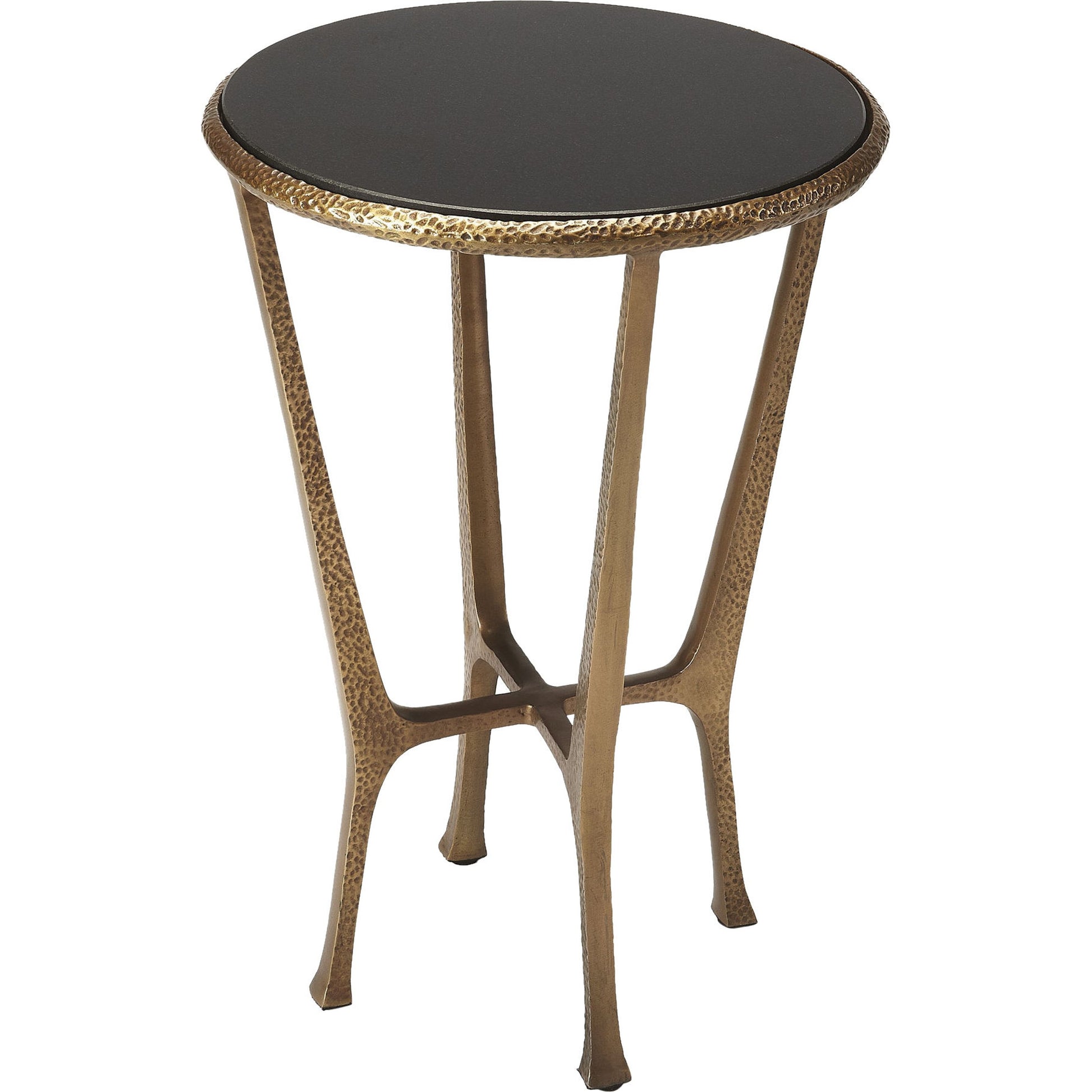 Flavio End Table by Butler Specialty Company in multi-color and metal, stone. Made from aluminum, granite in a modern style.