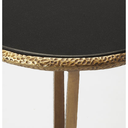 Flavio End Table by Butler Specialty Company in multi-color and metal, stone. Made from aluminum, granite in a modern style.