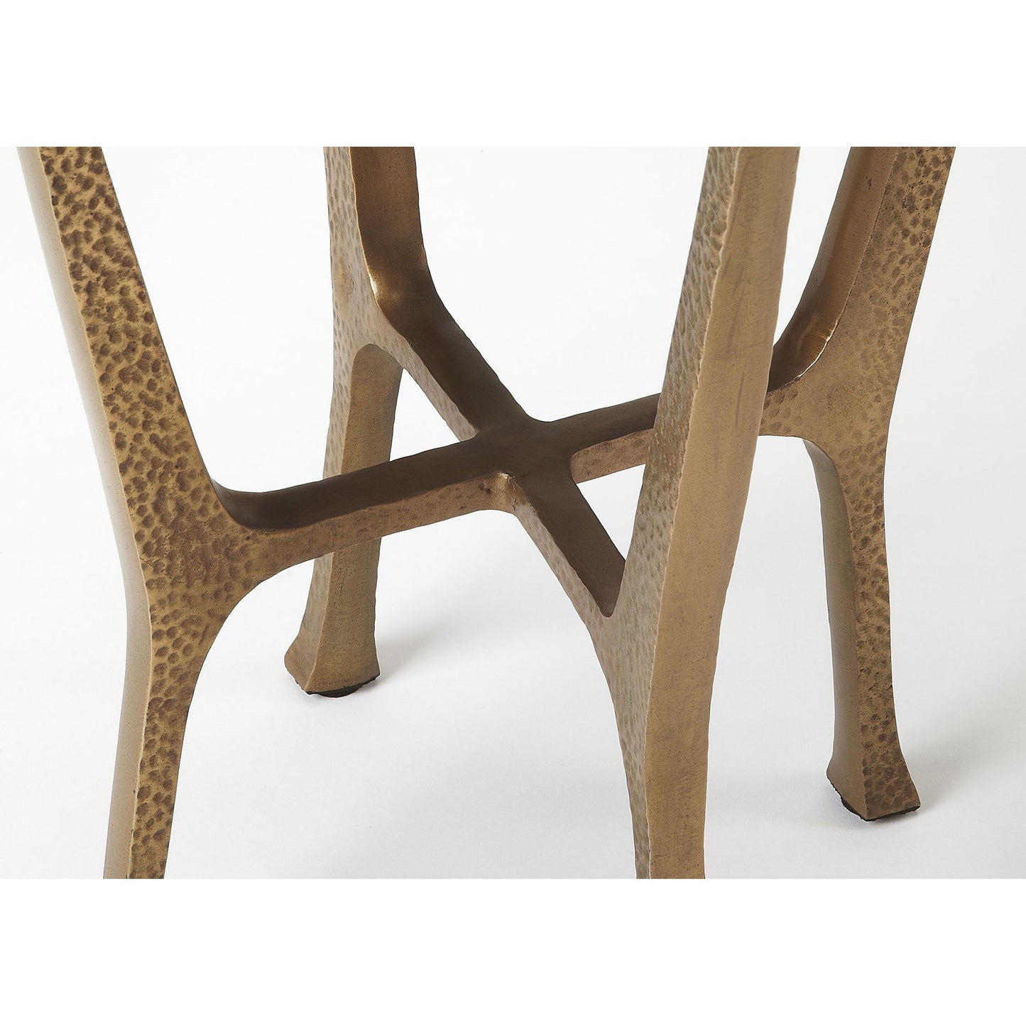 003 S-259917 | Closeup | Flavio End Table by Butler Specialty Company in multi-color and metal, stone. Made from aluminum, granite in a modern style.