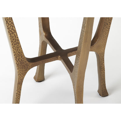 Flavio End Table by Butler Specialty Company in multi-color and metal, stone. Made from aluminum, granite in a modern style.