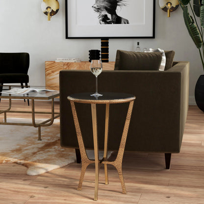 Flavio End Table by Butler Specialty Company in multi-color and metal, stone. Made from aluminum, granite in a modern style.