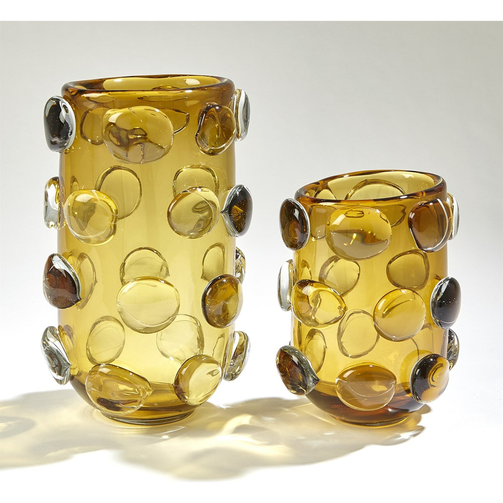 Rondelle Vase by Global Views. Made from art glass in a modern style.