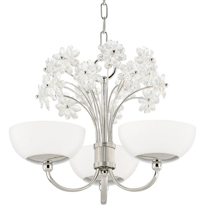 Beaumont Chandelier by Hudson Valley. Made from brass in a transitional style.