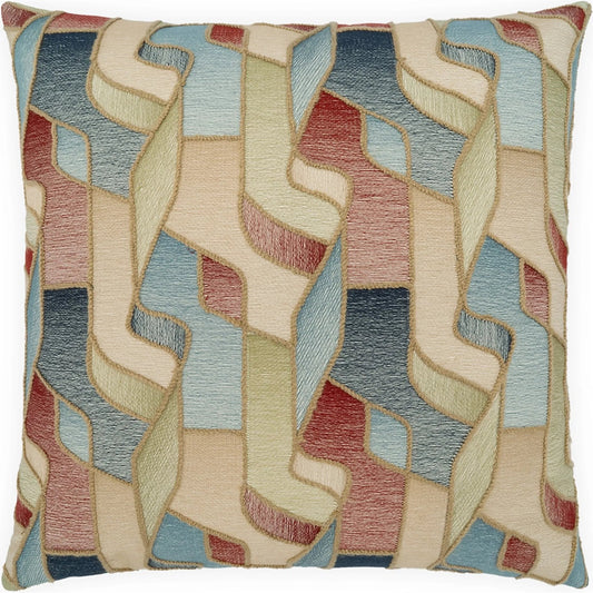 Tessella Pillow by DV Kap Home. Made from 52% cotton, 48% polyester in a unique style.