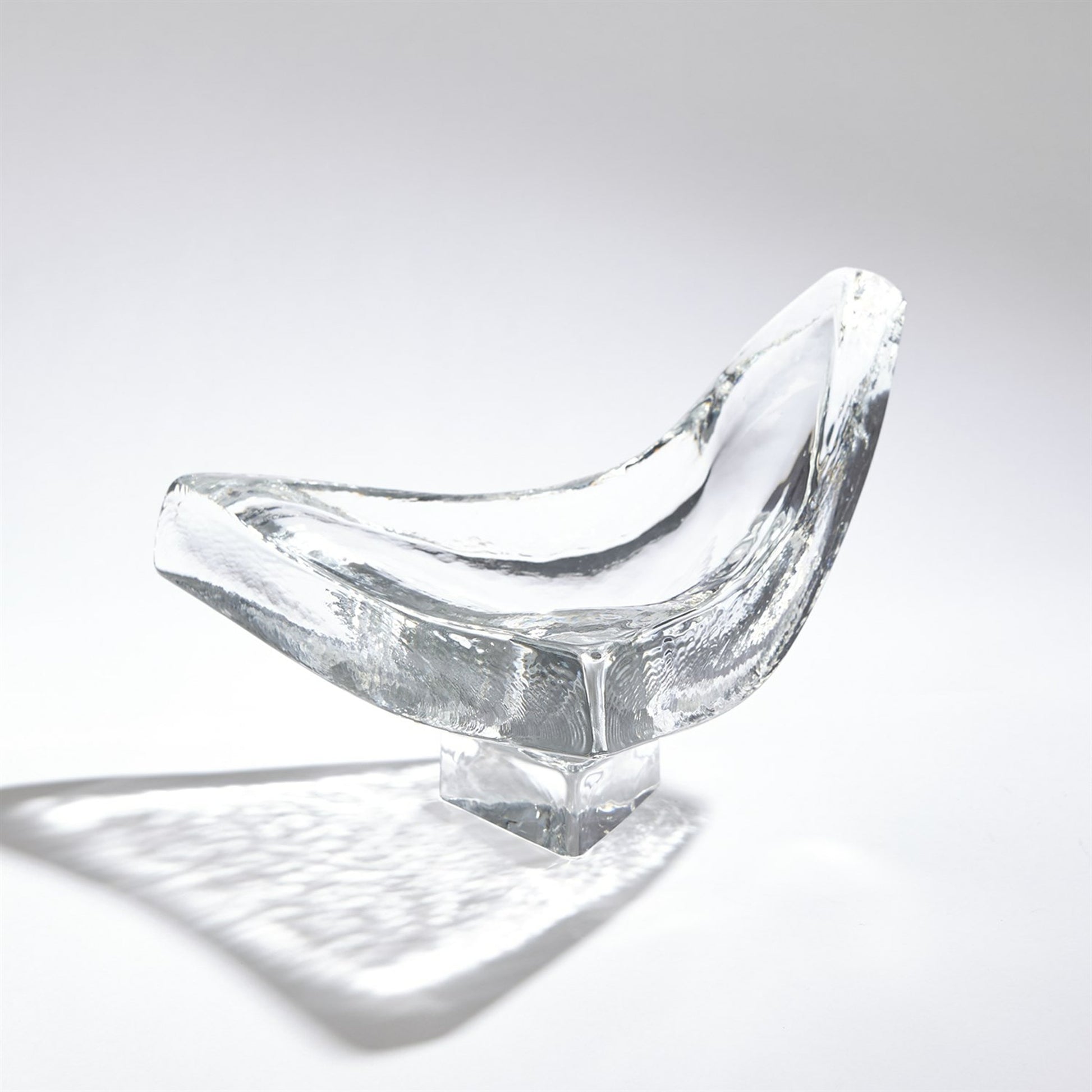 Triangle Slab Bowl by Global Views. Made from glass in a eclectic & global style.
