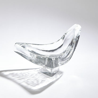 Triangle Slab Bowl by Global Views. Made from glass in a eclectic & global style.