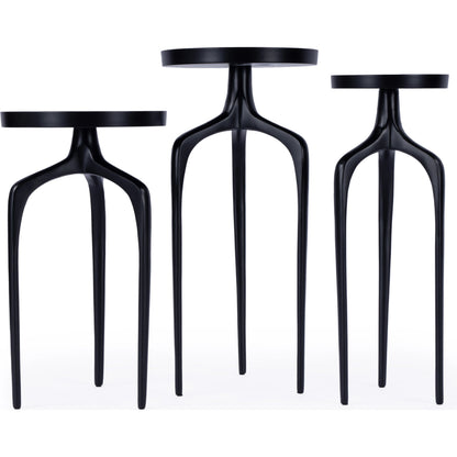 Emilie Outdoor Table (Set of 3) by Butler Specialty Company in black. Made from aluminum in a modern style.