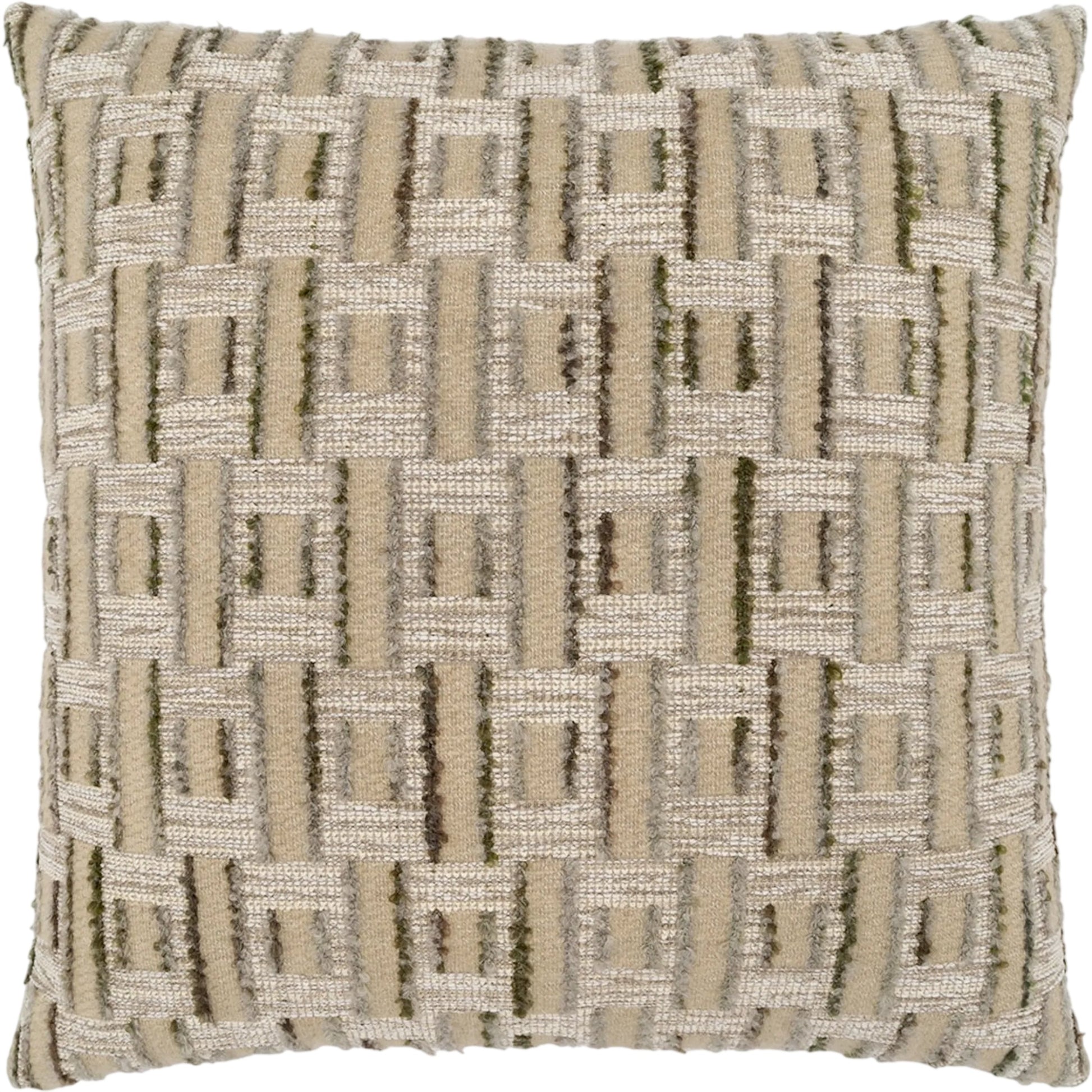 Gilbert Pillow by DV Kap Home. Made from 46% acrylic, 39% polyester, 14% cotton, 1% linen in a unique style.