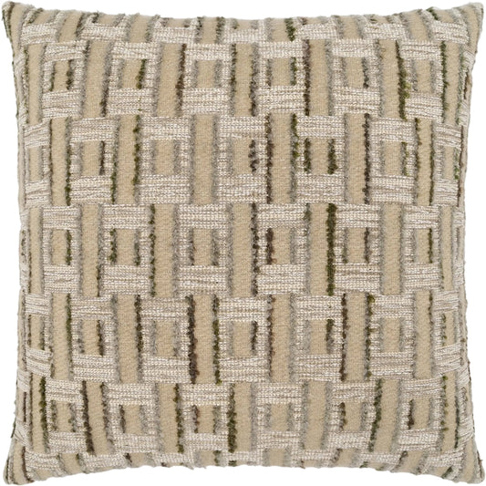 Gilbert Pillow by DV Kap Home. Made from 46% acrylic, 39% polyester, 14% cotton, 1% linen in a unique style.