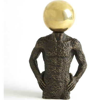 Sphere Hero by Global Views in bronze. Made from iron, cast iron, brass in a eclectic & global style.