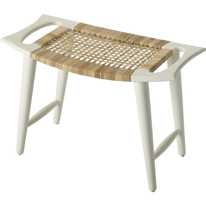 Tristan Stool by Butler Specialty Company. Made from mango wood solids, woven antique in a eclectic & global style.