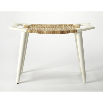 Tristan Stool by Butler Specialty Company. Made from mango wood solids, woven antique in a eclectic & global style.