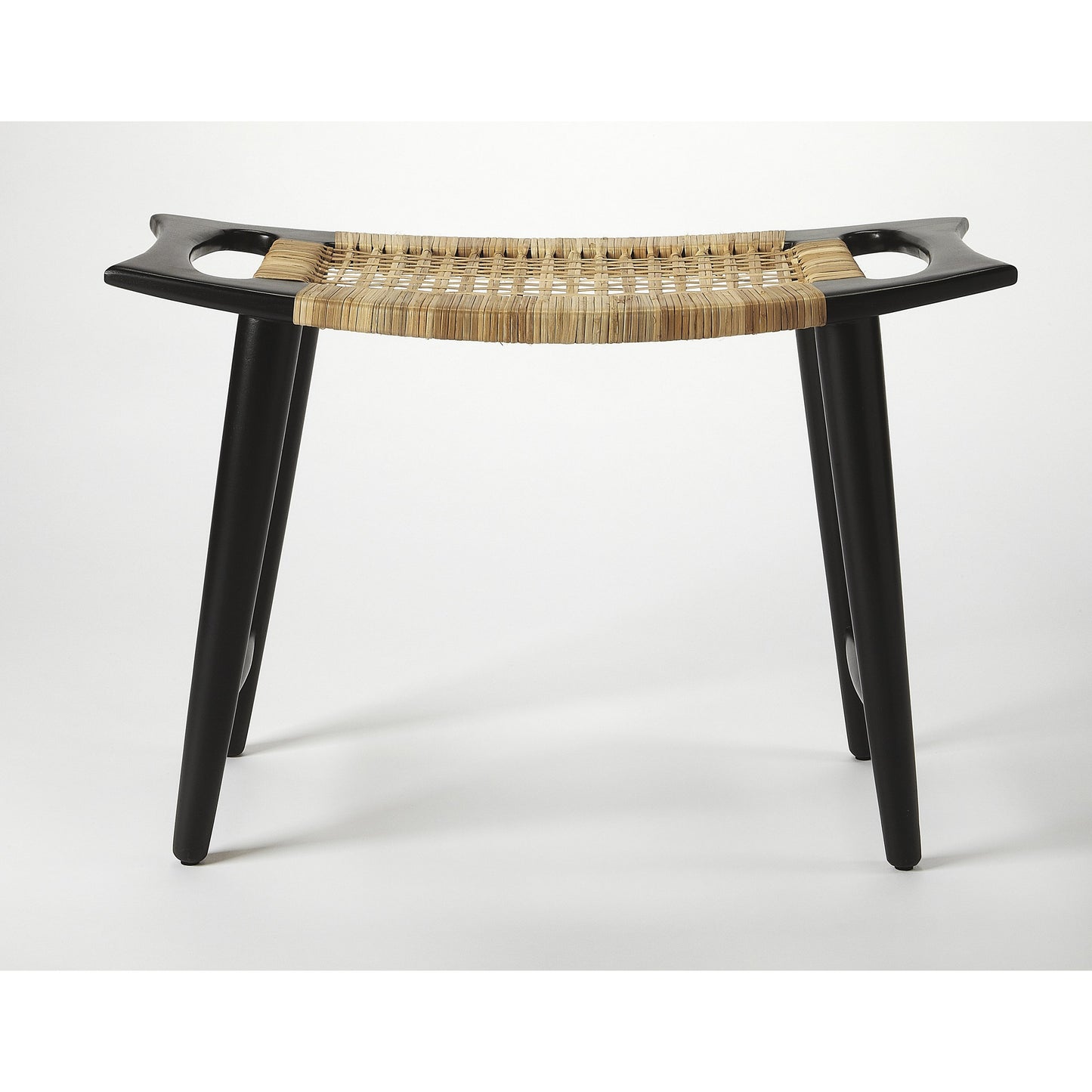 004 S-346394 | Additional Silo | Tristan Stool by Butler Specialty Company. Made from mango wood solids, woven antique in a eclectic & global style.