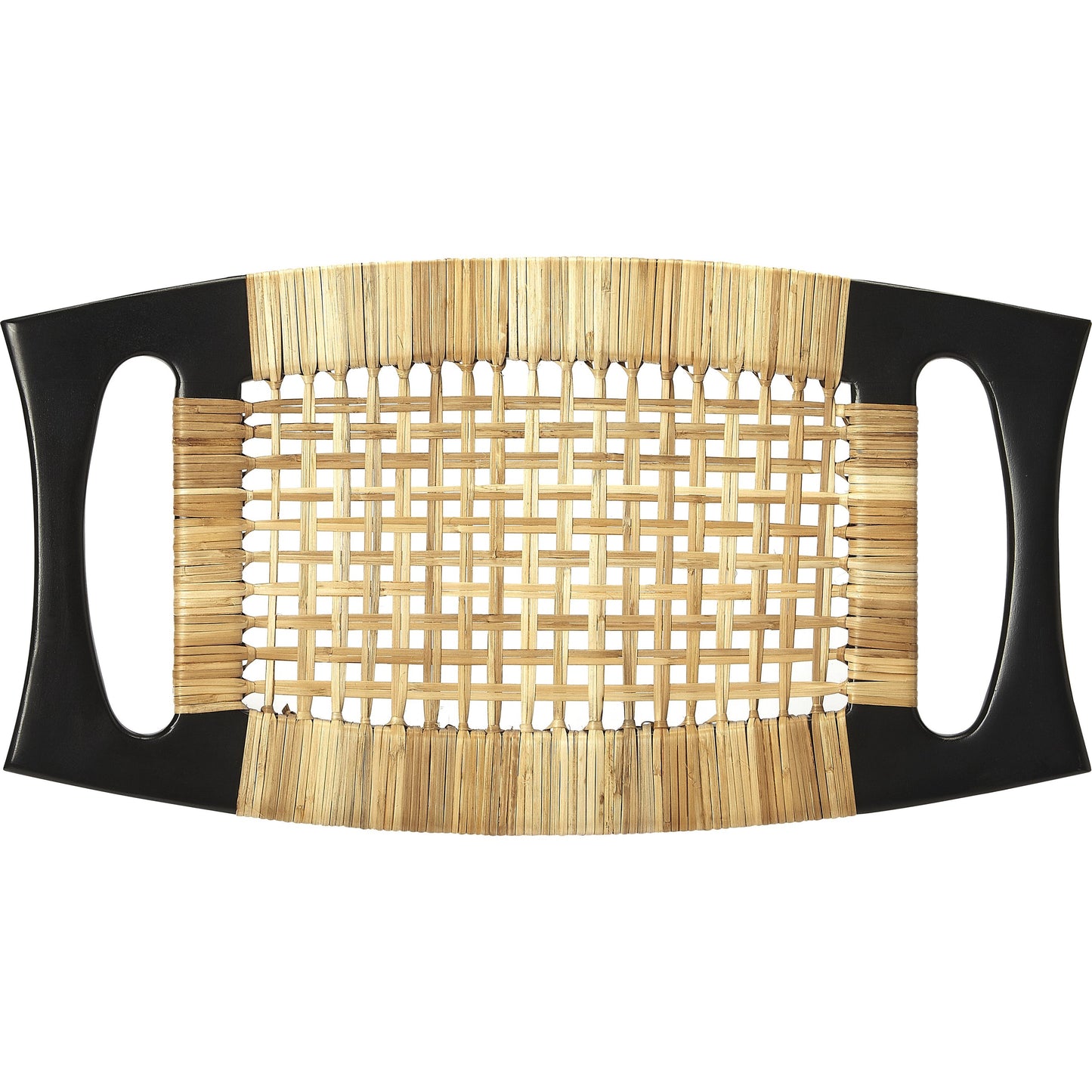 008 S-346394 | Closeup | Tristan Stool by Butler Specialty Company. Made from mango wood solids, woven antique in a eclectic & global style.