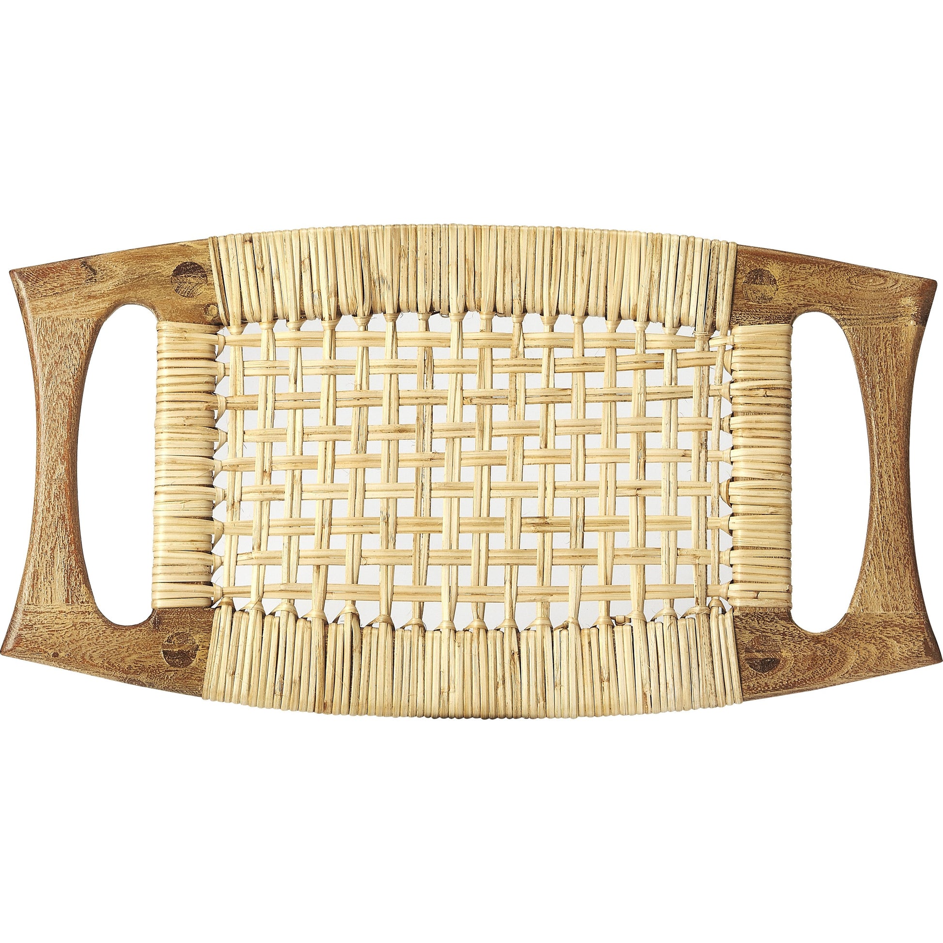 Tristan Stool by Butler Specialty Company. Made from mango wood solids, woven antique in a eclectic & global style.