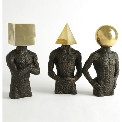 Sphere Hero by Global Views in bronze. Made from iron, cast iron, brass in a eclectic & global style.