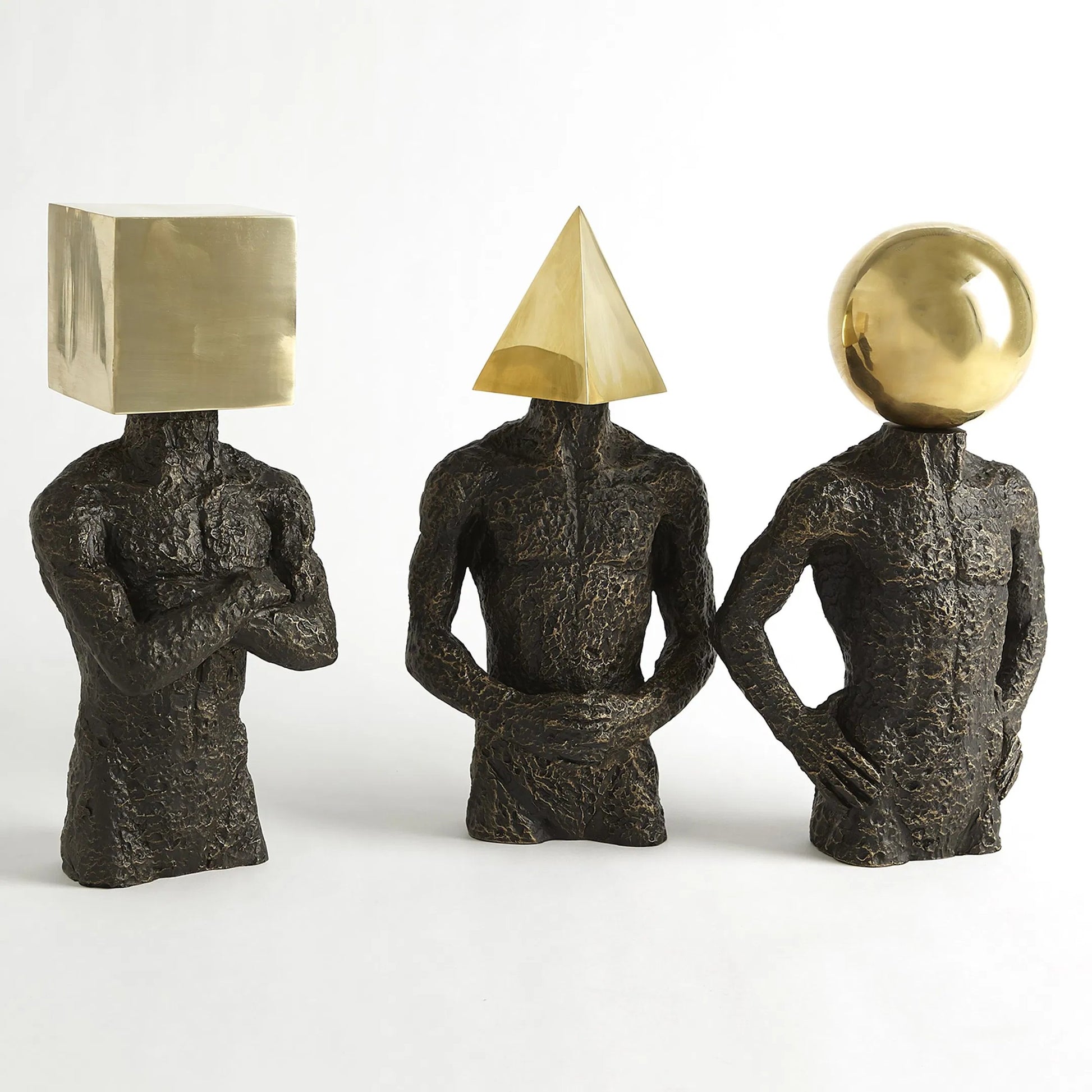 Pyramid Hero by Global Views in bronze. Made from iron, cast iron, brass in a eclectic & global style.