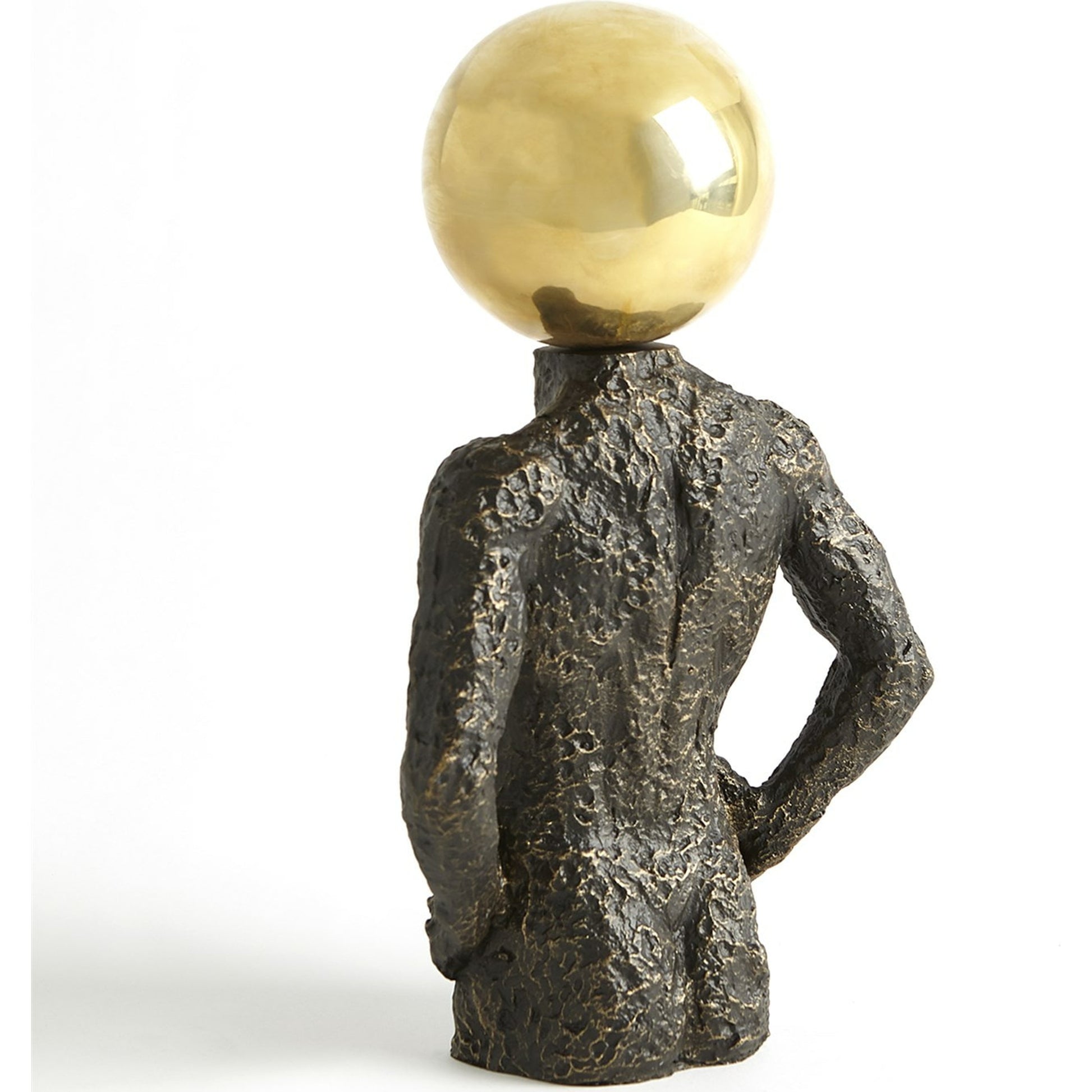 Sphere Hero by Global Views in bronze. Made from iron, cast iron, brass in a eclectic & global style.