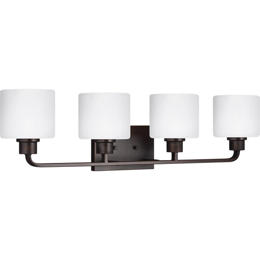 Canfield Four Light Wall / Bath by Visual Comfort & Co.. Made from steel in a modern style.