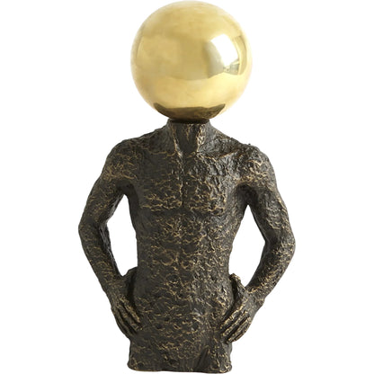 Sphere Hero by Global Views in bronze. Made from iron, cast iron, brass in a eclectic & global style.