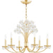 Beaumont Chandelier by Hudson Valley. Made from brass in a transitional style.