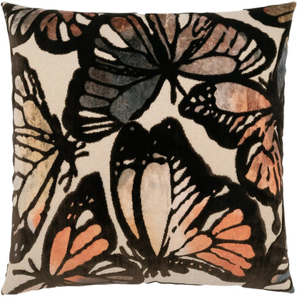 Milkweed Pillow by DV Kap Home in brown. Made from 77% polyester, 23% viscose in a unique style.