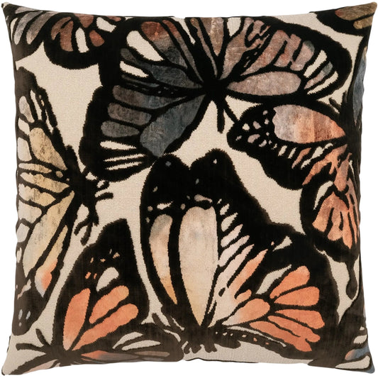 Milkweed Pillow by DV Kap Home in brown. Made from 77% polyester, 23% viscose in a unique style.