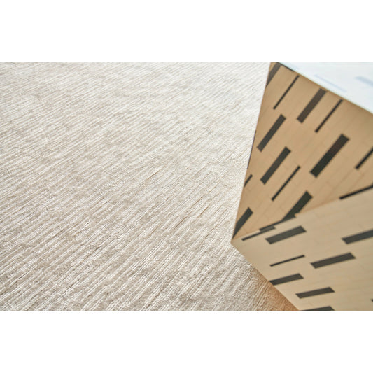 Tangaro 4436 Rug by Exquisite Rugs in light beige. Made from bamboo silk, banana silk in a unique style.