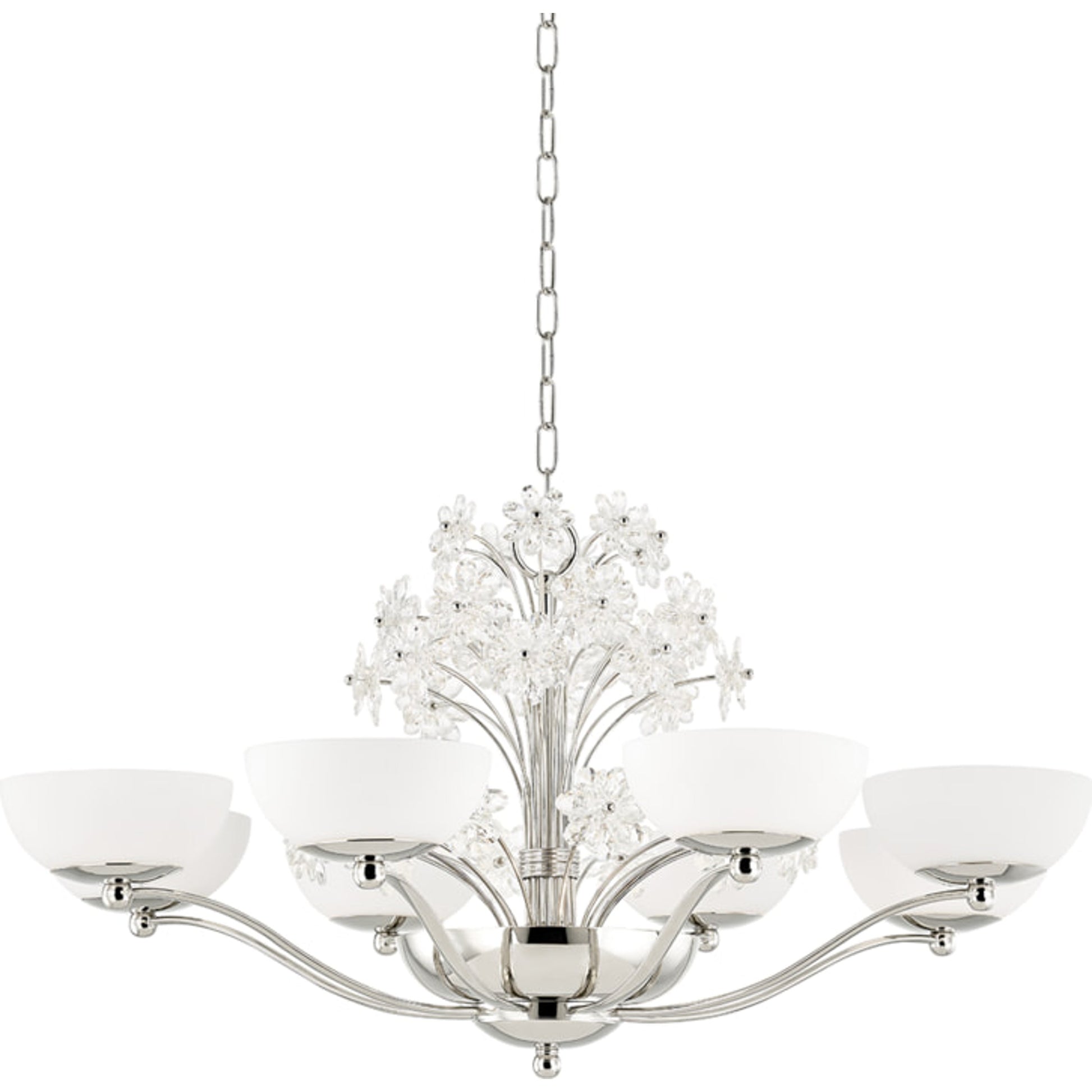 Beaumont Chandelier by Hudson Valley. Made from brass in a transitional style.