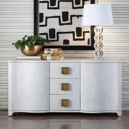 Toile Linen Credenza by Global Views. Made from unique in a modern style.