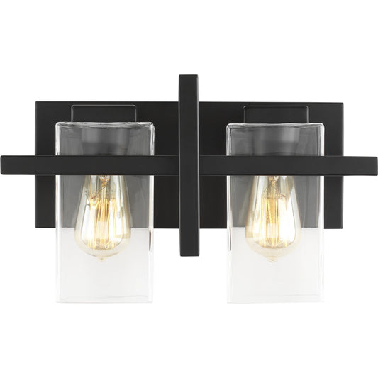 Mitte 2-Light Wall / Bath by Visual Comfort & Co. in midnight black. Made from steel in a unique style.