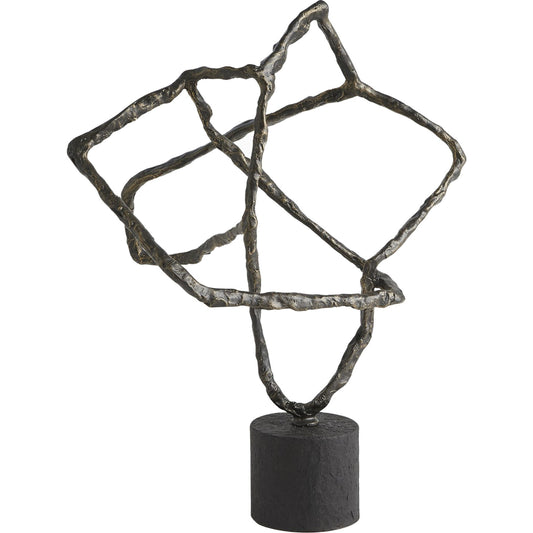 Tangled Sculpture by Global Views in bronze. Made from cast iron, granite in a eclectic & global style.