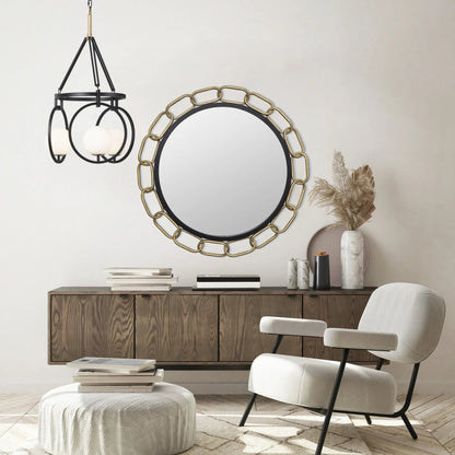 Chains of Love Round Wall Mirror by Varaluz. Made from unique in a modern style.