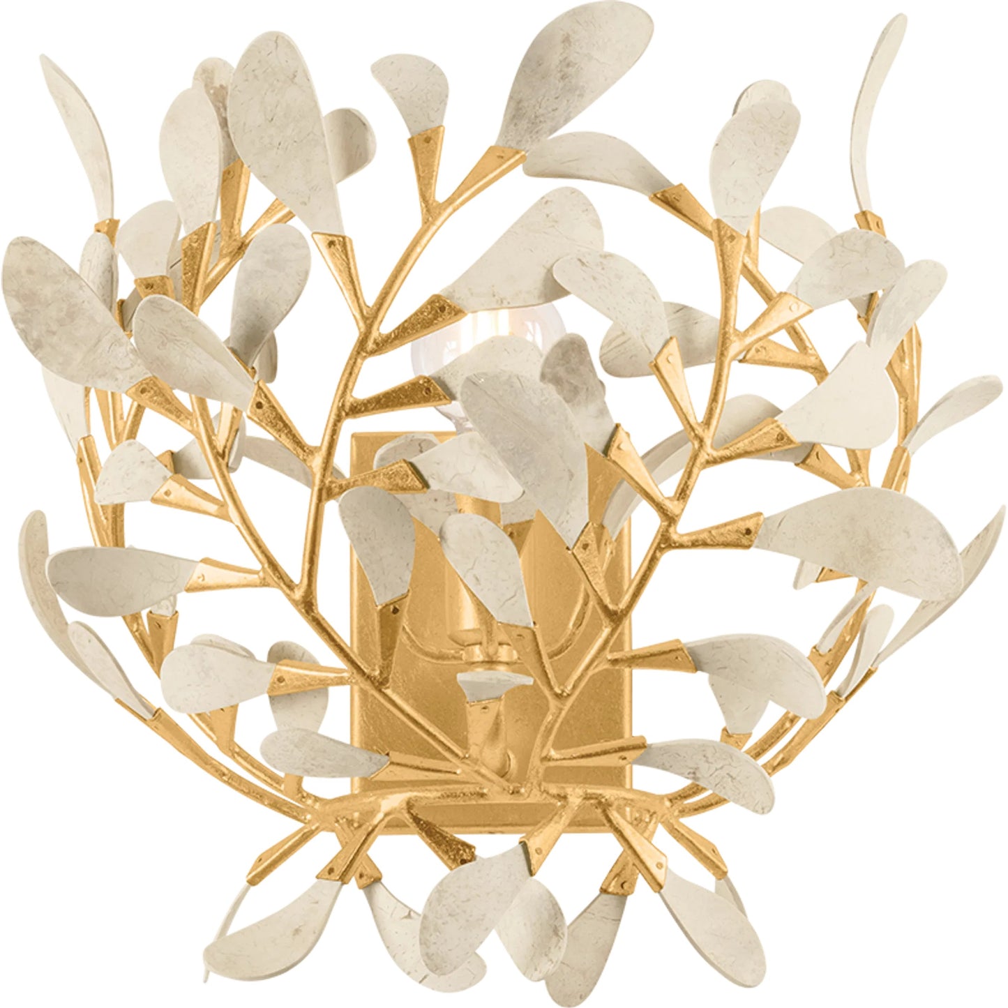 001 SI-2374364 | Primary Silo | Maybrook Wall Sconce by Hudson Valley in vintage gold leaf. Made from iron in a modern style.