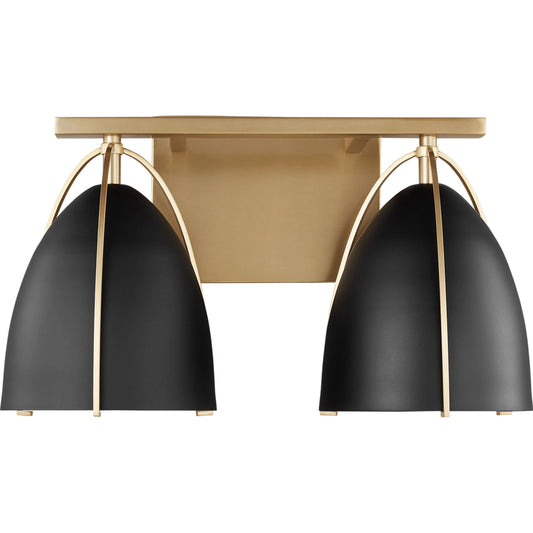 Norman Black Two Light Wall / Bath by Visual Comfort & Co.. Made from steel in a unique style.