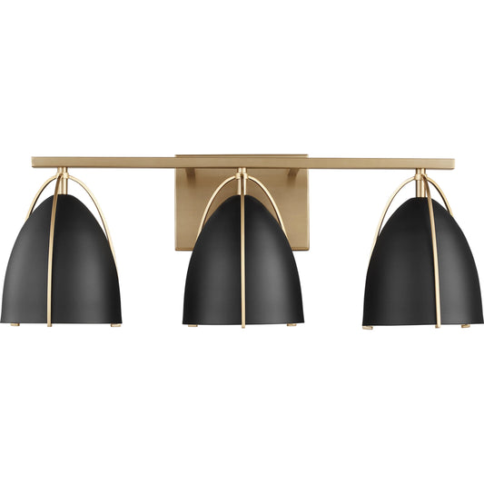 Norman Black Three Light Wall / Bath by Visual Comfort & Co.. Made from steel in a unique style.