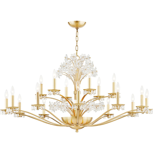 Beaumont Chandelier by Hudson Valley. Made from brass in a transitional style.
