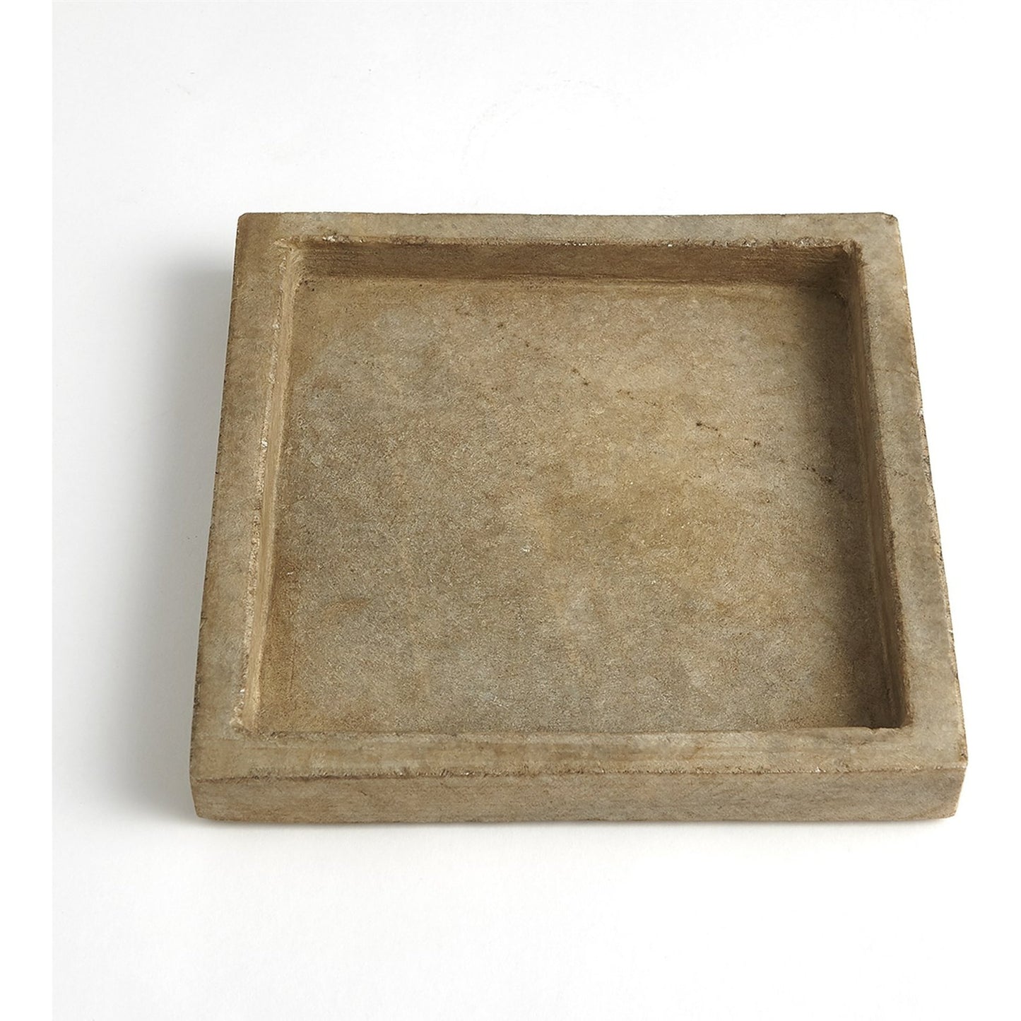 002 SR-939938 | Additional Silo | Marble Tray by Global Views in antiqued white. Made from lime stone stained marble in a eclectic & global style.