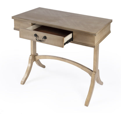 Alta Writing Desk by Butler Specialty Company. Made from acacia, pine wood solids, cherry veneer, mdf, antique brass hardware, metal drawer glides in a traditional style.